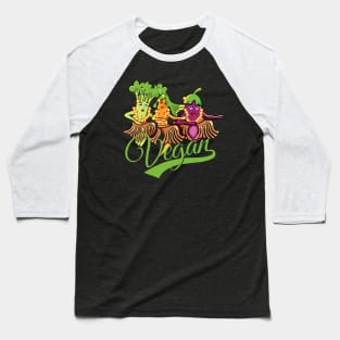 vegan be happy Baseball T-Shirt